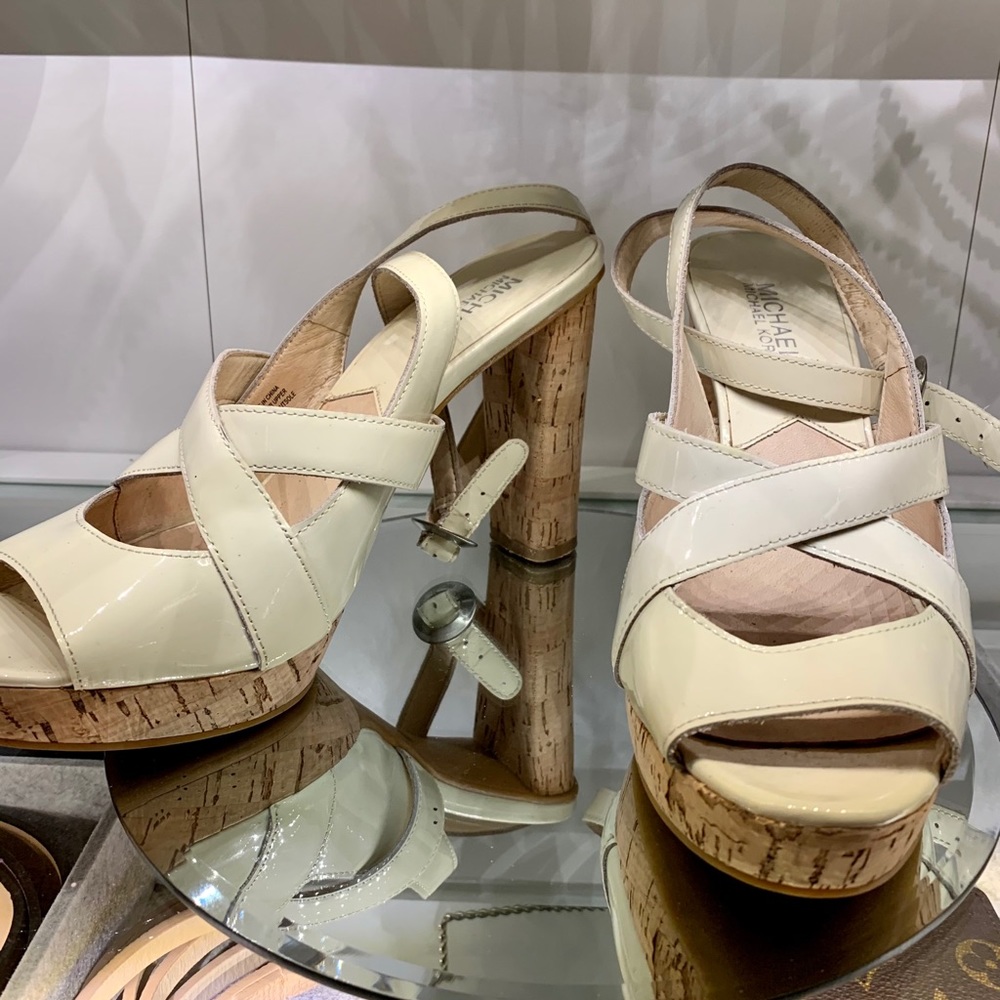 Michael Kors Cork Platform Strap Sandals